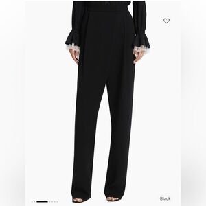 Cinq à Sept Juliet Wrap-Front Straight-Leg Trousers